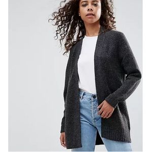 ASOS Wool blend chunky knit open cardigan size 10